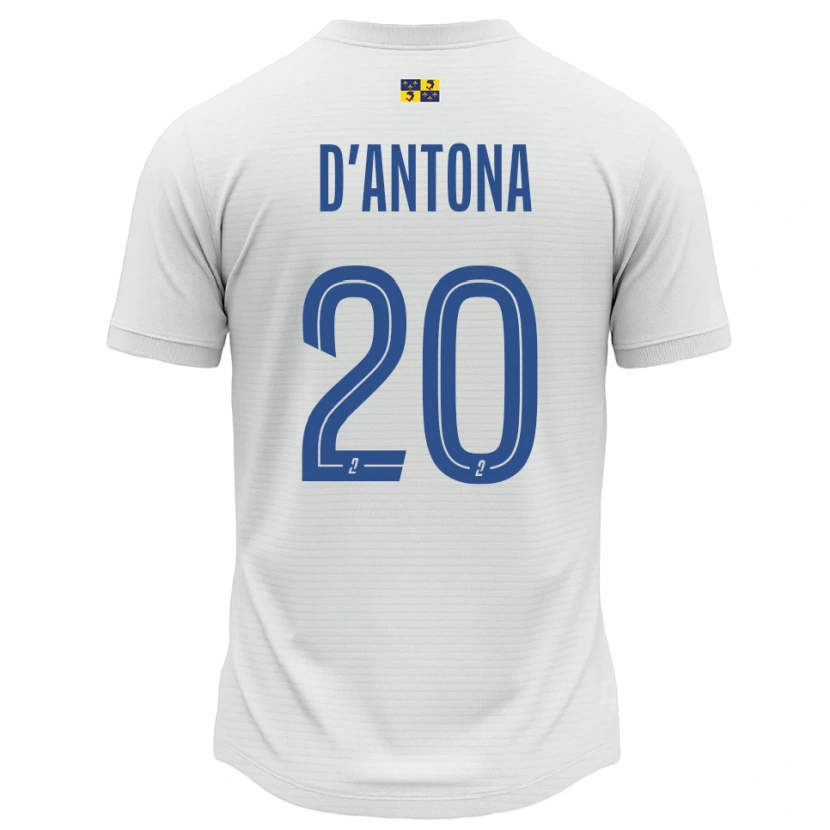 Danxen Herren Mattéo D'antona #20 Weiß Blau Auswärtstrikot Trikot 2025/26 T-Shirt Österreich