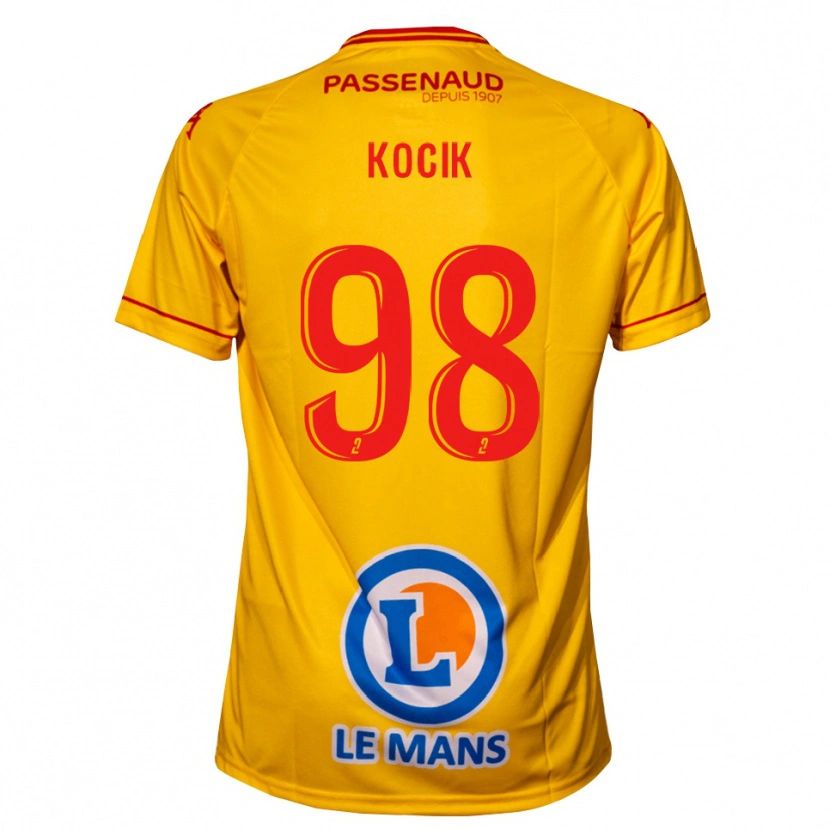 Danxen Herren Nicolas Kocik #98 Gelb Auswärtstrikot Trikot 2025/26 T-Shirt Österreich