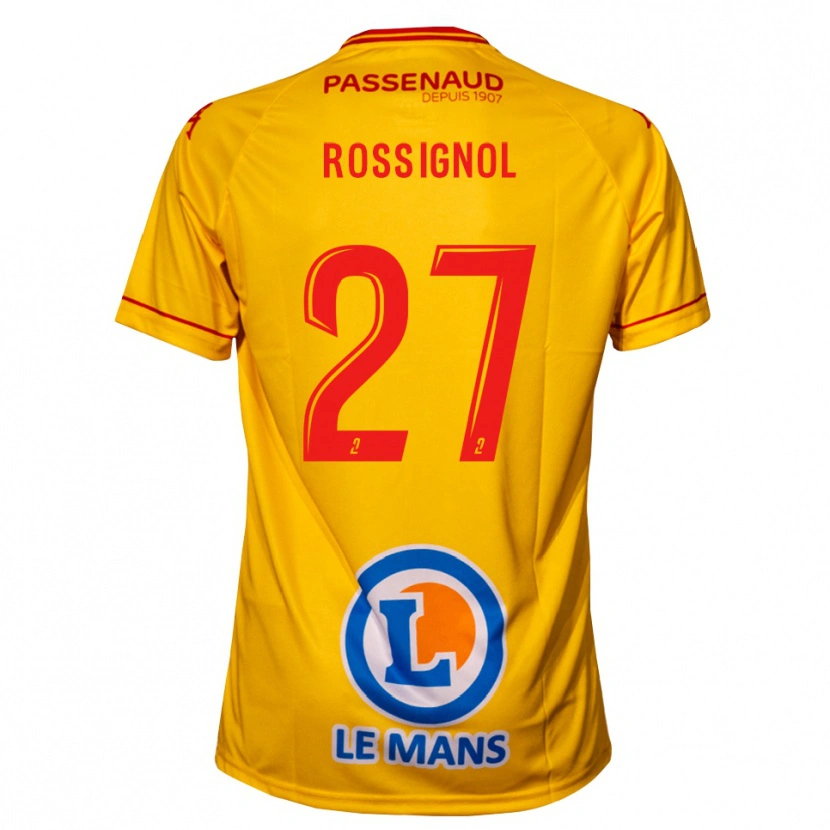 Danxen Herren Martin Rossignol #27 Gelb Auswärtstrikot Trikot 2025/26 T-Shirt Österreich