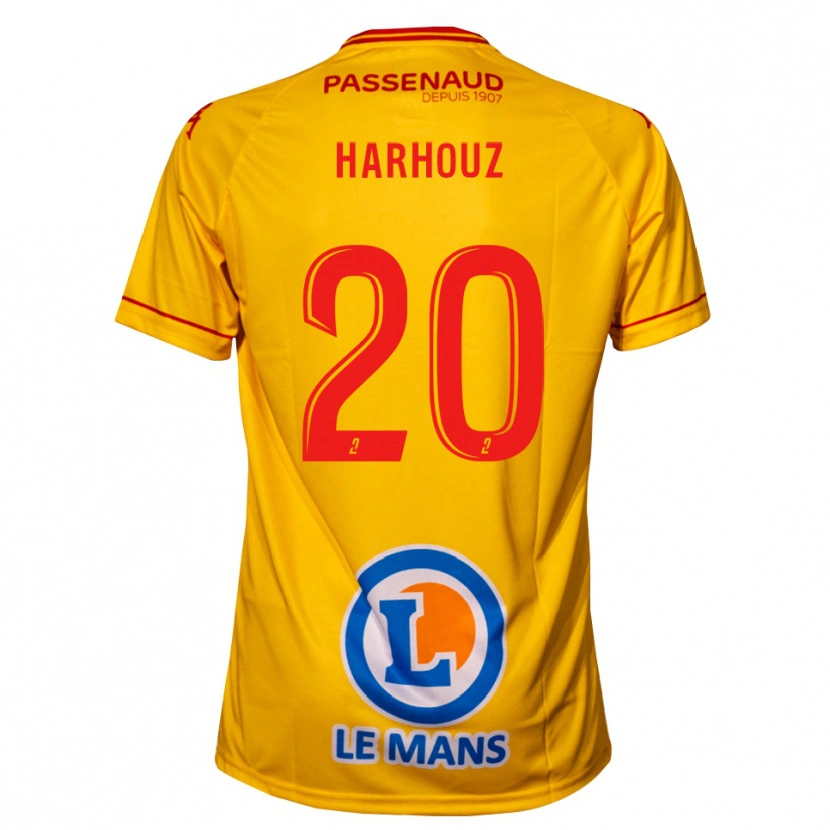 Danxen Herren William Harhouz #20 Gelb Auswärtstrikot Trikot 2025/26 T-Shirt Österreich