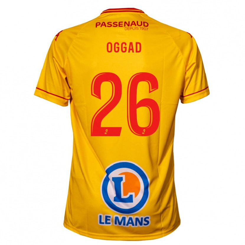 Danxen Herren Brice Oggad #26 Gelb Auswärtstrikot Trikot 2025/26 T-Shirt Österreich