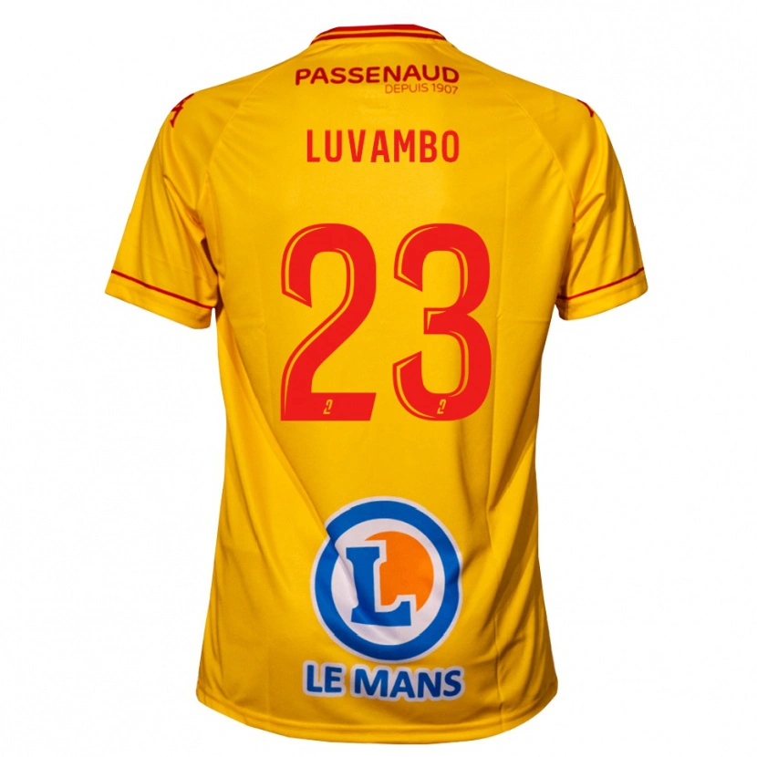 Danxen Herren Taylor Luvambo #23 Gelb Auswärtstrikot Trikot 2025/26 T-Shirt Österreich