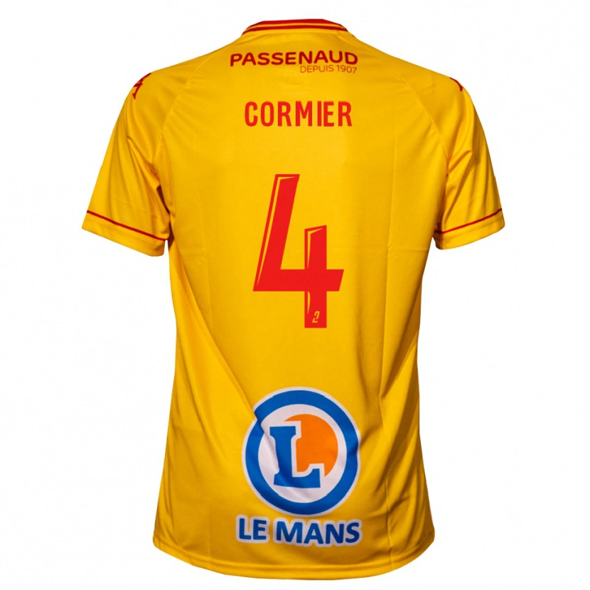 Danxen Herren Leny Cormier #4 Gelb Auswärtstrikot Trikot 2025/26 T-Shirt Österreich