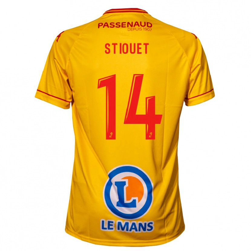 Danxen Herren Ayoub Stiouet #14 Gelb Auswärtstrikot Trikot 2025/26 T-Shirt Österreich
