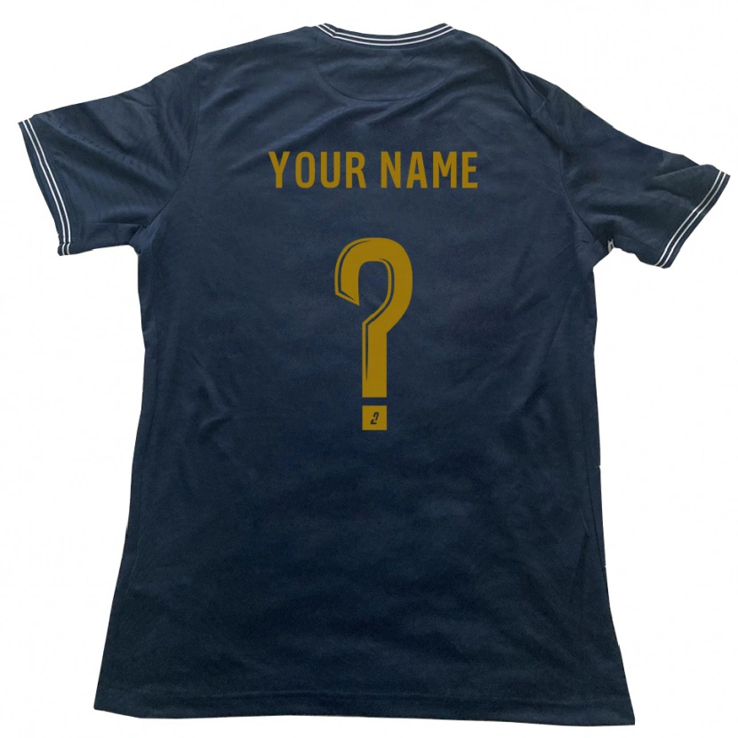 Danxen Herren Ihren Namen #0 Marine Gold Auswärtstrikot Trikot 2025/26 T-Shirt Österreich