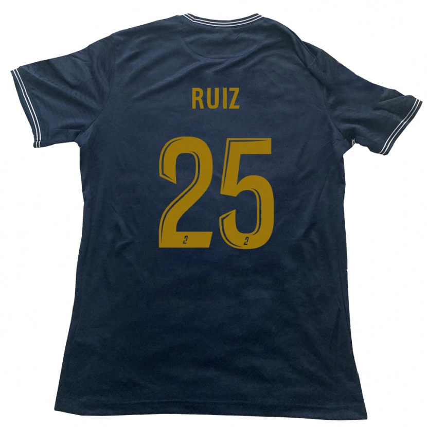 Danxen Herren Jean Ruiz #25 Marine Gold Auswärtstrikot Trikot 2025/26 T-Shirt Österreich