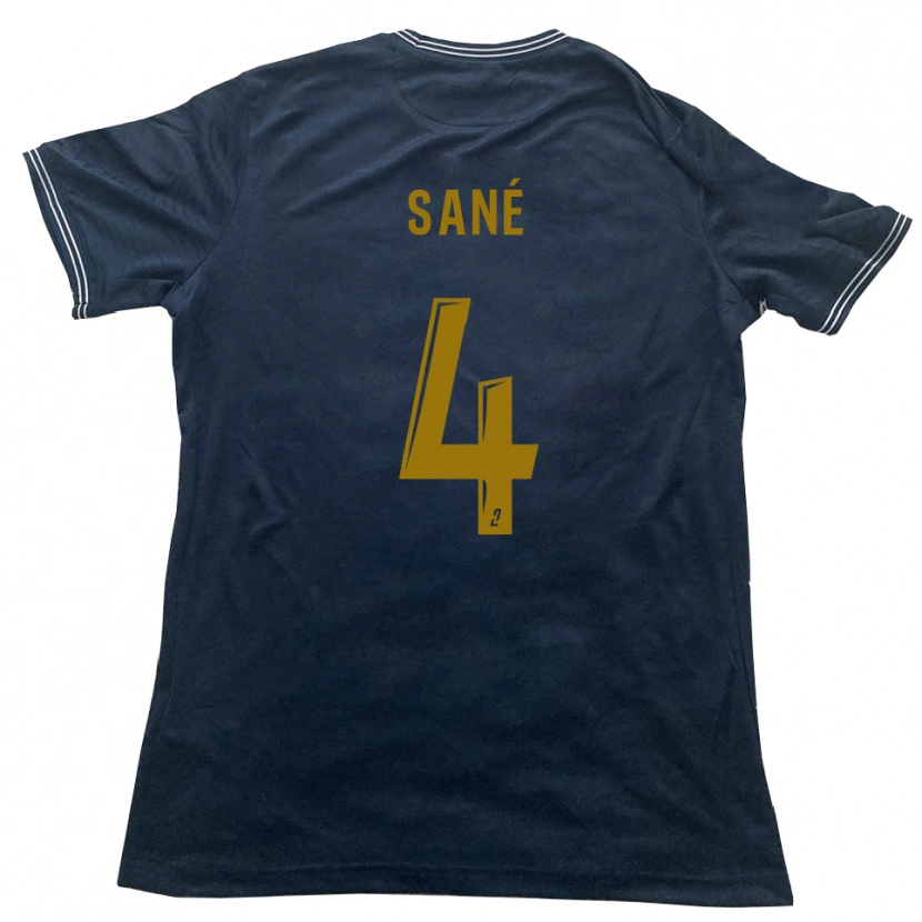 Danxen Herren Cheikh Sané #4 Marine Gold Auswärtstrikot Trikot 2025/26 T-Shirt Österreich