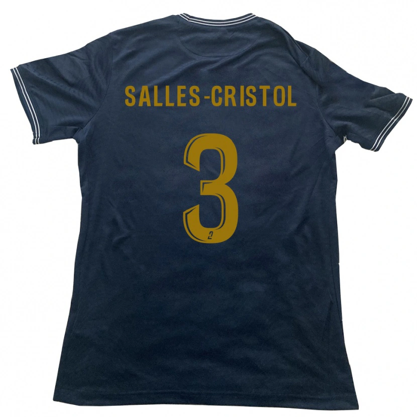 Danxen Herren Matéo Salles-Cristol #3 Marine Gold Auswärtstrikot Trikot 2025/26 T-Shirt Österreich