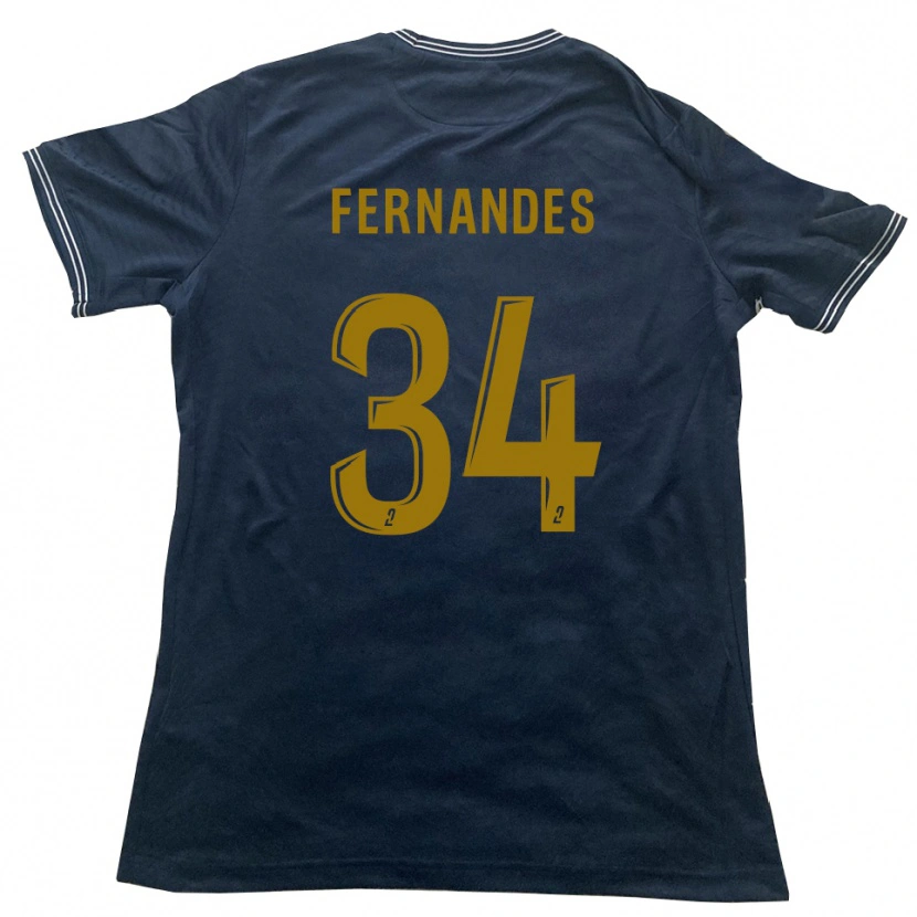 Danxen Herren Alexandre Fernandes #34 Marine Gold Auswärtstrikot Trikot 2025/26 T-Shirt Österreich