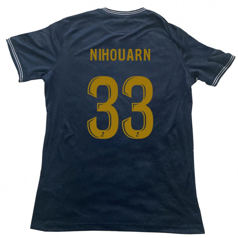 Danxen Herren Titouan Nihouarn #33 Marine Gold Auswärtstrikot Trikot 2025/26 T-Shirt Österreich