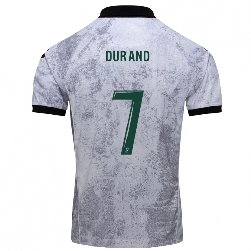 Danxen Herren Damien Durand #7 Weiß Schwarz Auswärtstrikot Trikot 2025/26 T-Shirt Österreich