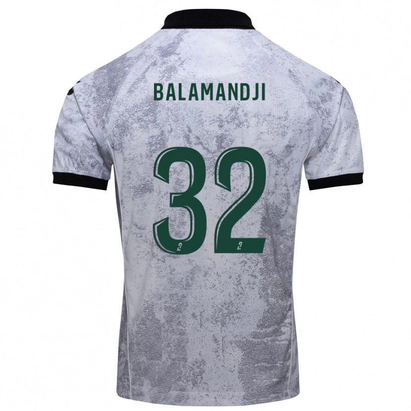 Danxen Herren Kossingou Balamandji #32 Weiß Schwarz Auswärtstrikot Trikot 2025/26 T-Shirt Österreich