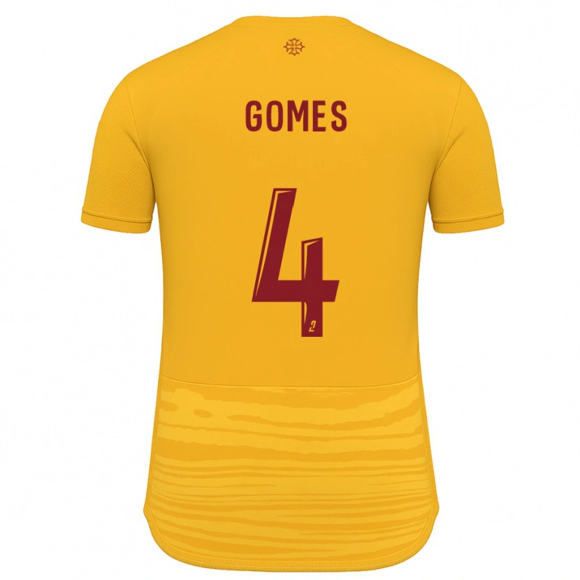 Danxen Herren Paul Gomes #4 Orange Burgunder Auswärtstrikot Trikot 2025/26 T-Shirt Österreich