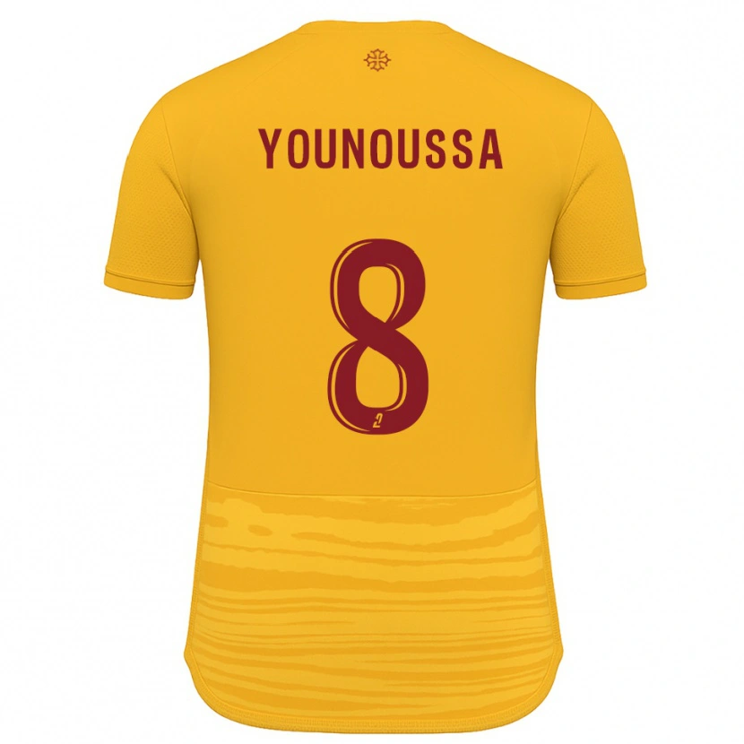 Danxen Herren Wilitty Younoussa #8 Orange Burgunder Auswärtstrikot Trikot 2025/26 T-Shirt Österreich