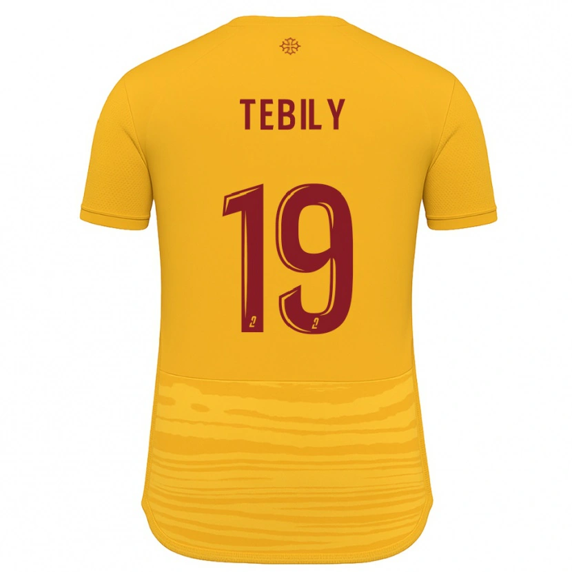 Danxen Herren Hermann Tebily #19 Orange Burgunder Auswärtstrikot Trikot 2025/26 T-Shirt Österreich