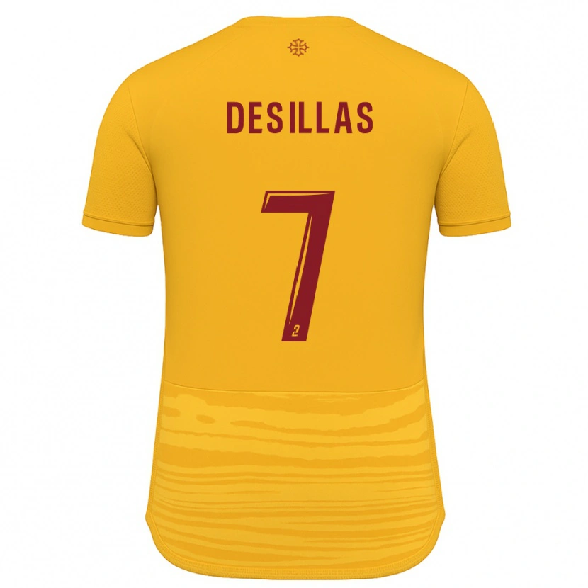 Danxen Herren Audric Desillas #7 Orange Burgunder Auswärtstrikot Trikot 2025/26 T-Shirt Österreich