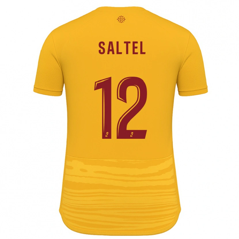 Danxen Herren Maëlle Saltel #12 Orange Burgunder Auswärtstrikot Trikot 2025/26 T-Shirt Österreich