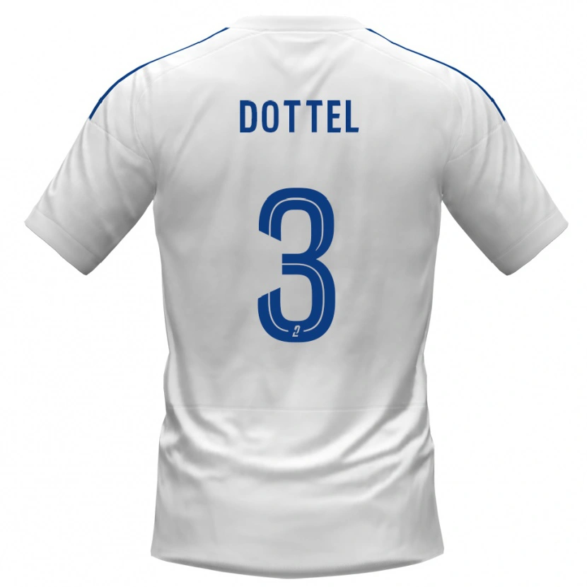 Danxen Herren Lisandru Dottel #3 Weiß Blau Auswärtstrikot Trikot 2025/26 T-Shirt Österreich