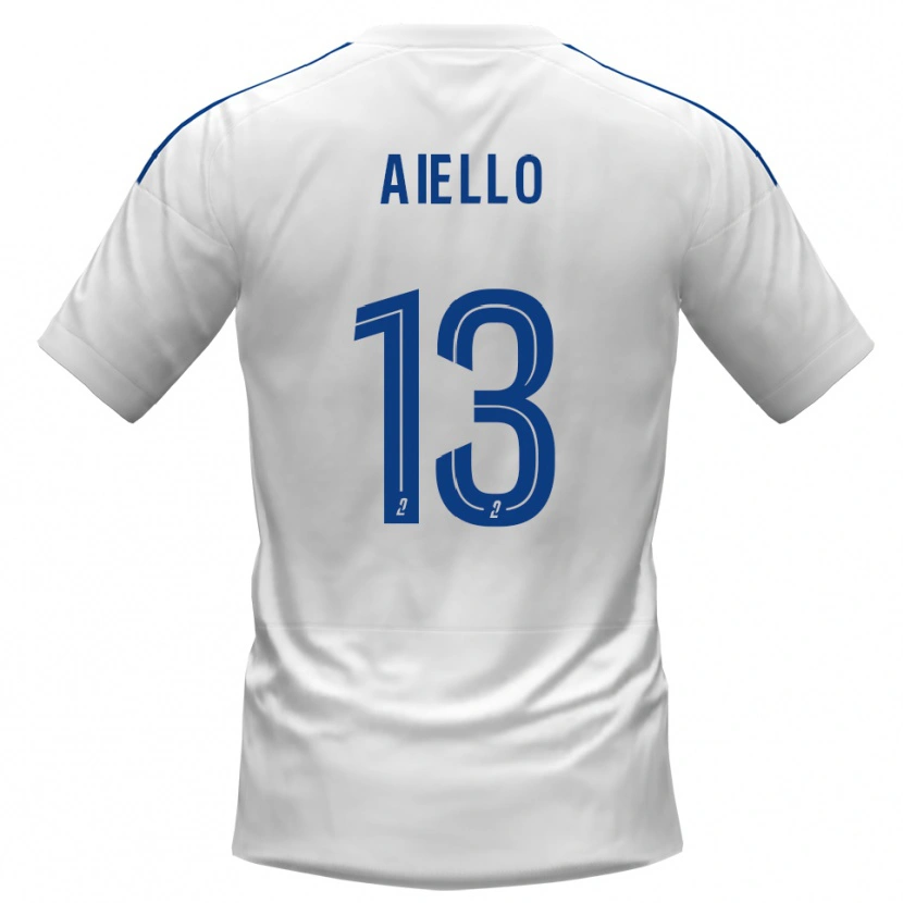Danxen Herren Nicolas Aiello #13 Weiß Blau Auswärtstrikot Trikot 2025/26 T-Shirt Österreich