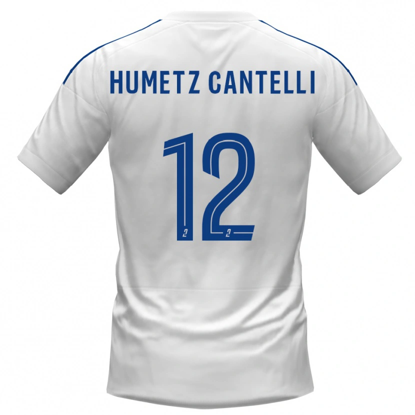 Danxen Herren Ange Humetz Cantelli #12 Weiß Blau Auswärtstrikot Trikot 2025/26 T-Shirt Österreich