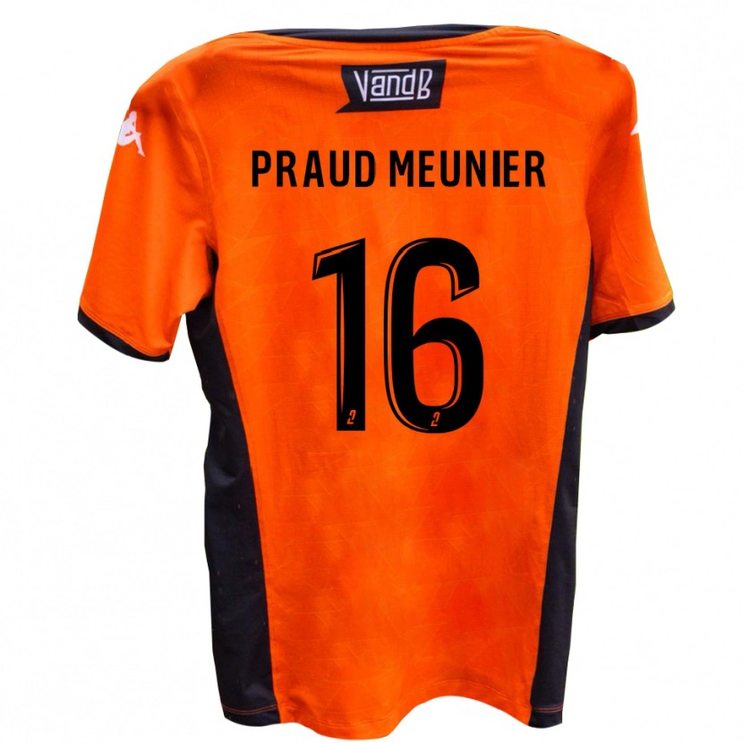 Danxen Herren Nolhan Praud Meunier #16 Weiß Schwarz Auswärtstrikot Trikot 2025/26 T-Shirt Österreich
