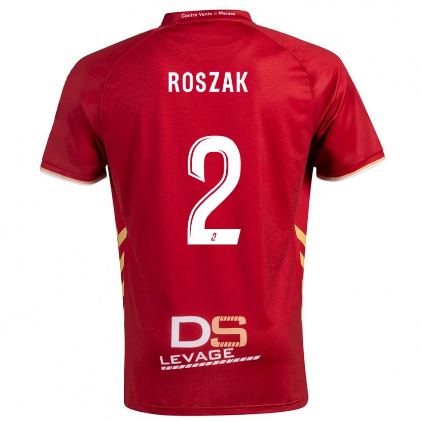 Danxen Herren Dimitri Roszak #2 Burgunder Gold Auswärtstrikot Trikot 2025/26 T-Shirt Österreich