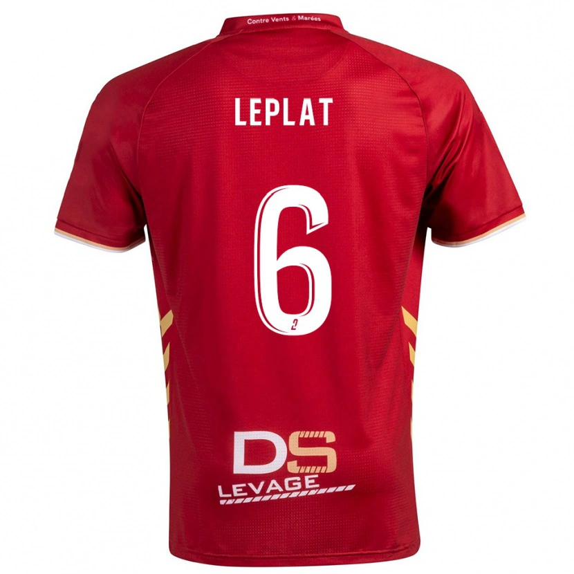 Danxen Herren Maethys Leplat #6 Burgunder Gold Auswärtstrikot Trikot 2025/26 T-Shirt Österreich