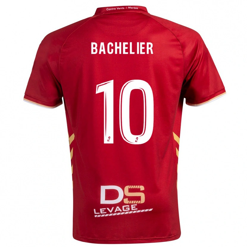 Danxen Herren Ilyann Bachelier #10 Burgunder Gold Auswärtstrikot Trikot 2025/26 T-Shirt Österreich