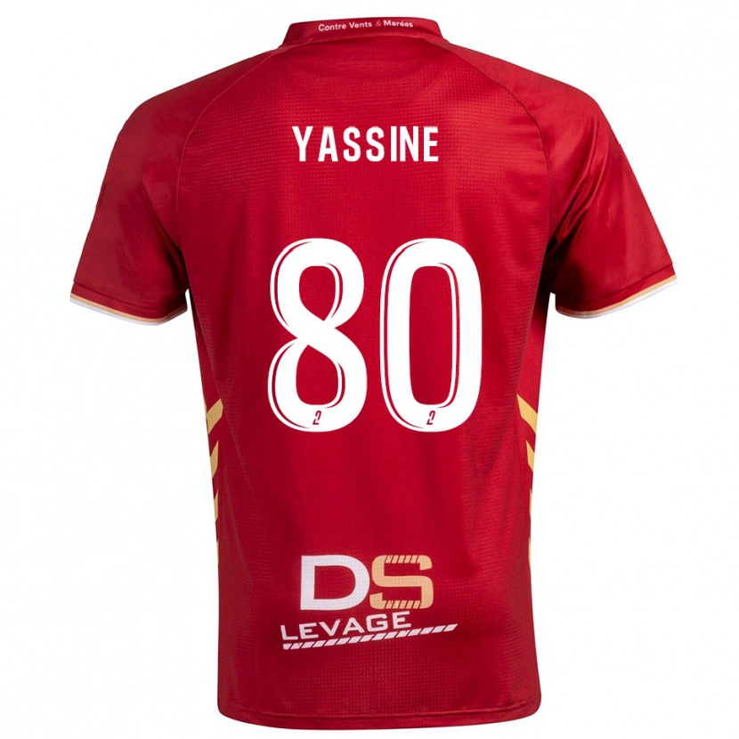 Danxen Herren Gessime Yassine #80 Burgunder Gold Auswärtstrikot Trikot 2025/26 T-Shirt Österreich