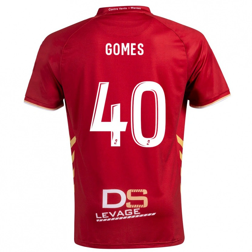 Danxen Herren Yvan Gomes #40 Burgunder Gold Auswärtstrikot Trikot 2025/26 T-Shirt Österreich
