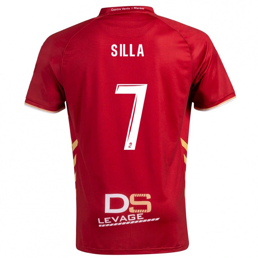 Danxen Herren Mamadu Silla #7 Burgunder Gold Auswärtstrikot Trikot 2025/26 T-Shirt Österreich