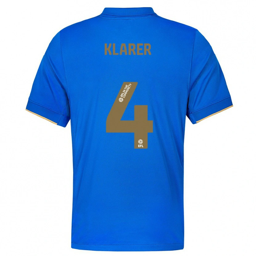 Danxen Damen Christoph Klarer #4 Blau Gold Heimtrikot Trikot 2025/26 T-Shirt Österreich