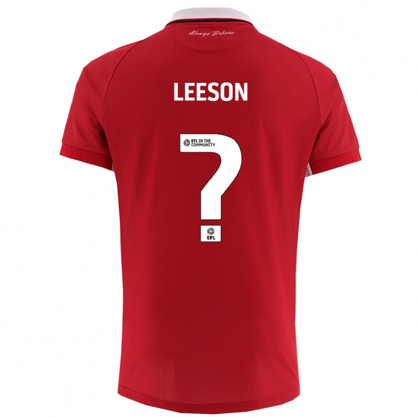 Danxen Damen Harry Leeson #0 Rot Weiß Heimtrikot Trikot 2025/26 T-Shirt Österreich