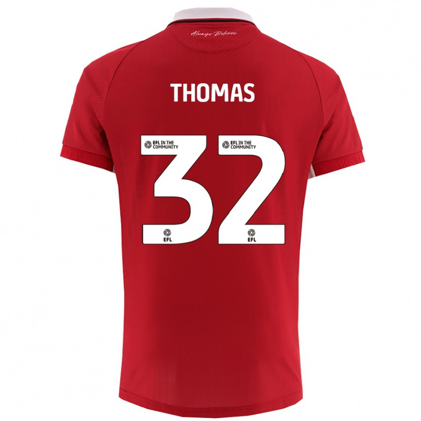 Danxen Damen Lewis Thomas #32 Rot Weiß Heimtrikot Trikot 2025/26 T-Shirt Österreich