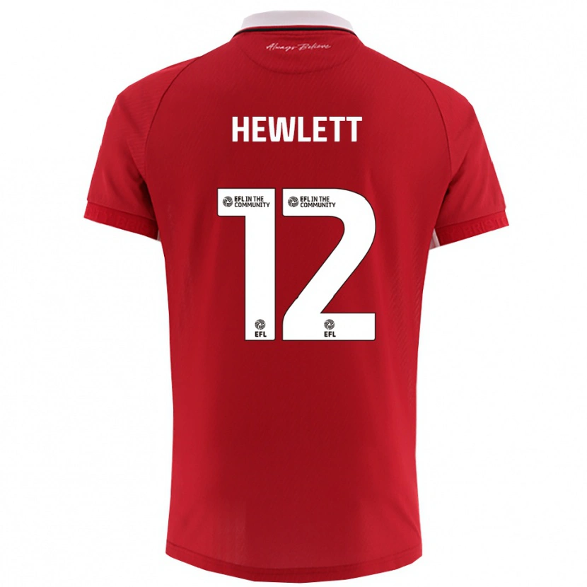 Danxen Damen Callum Hewlett #12 Rot Weiß Heimtrikot Trikot 2025/26 T-Shirt Österreich