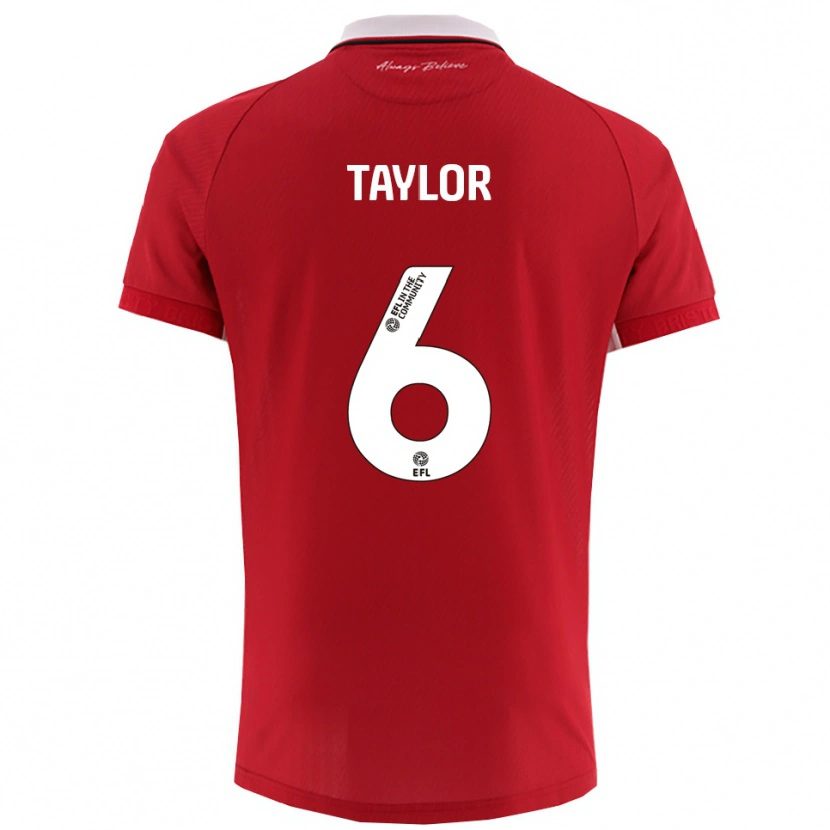 Danxen Damen Archie Taylor #6 Rot Weiß Heimtrikot Trikot 2025/26 T-Shirt Österreich
