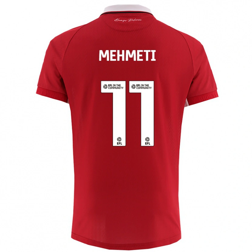 Danxen Damen Anis Mehmeti #11 Rot Weiß Heimtrikot Trikot 2025/26 T-Shirt Österreich