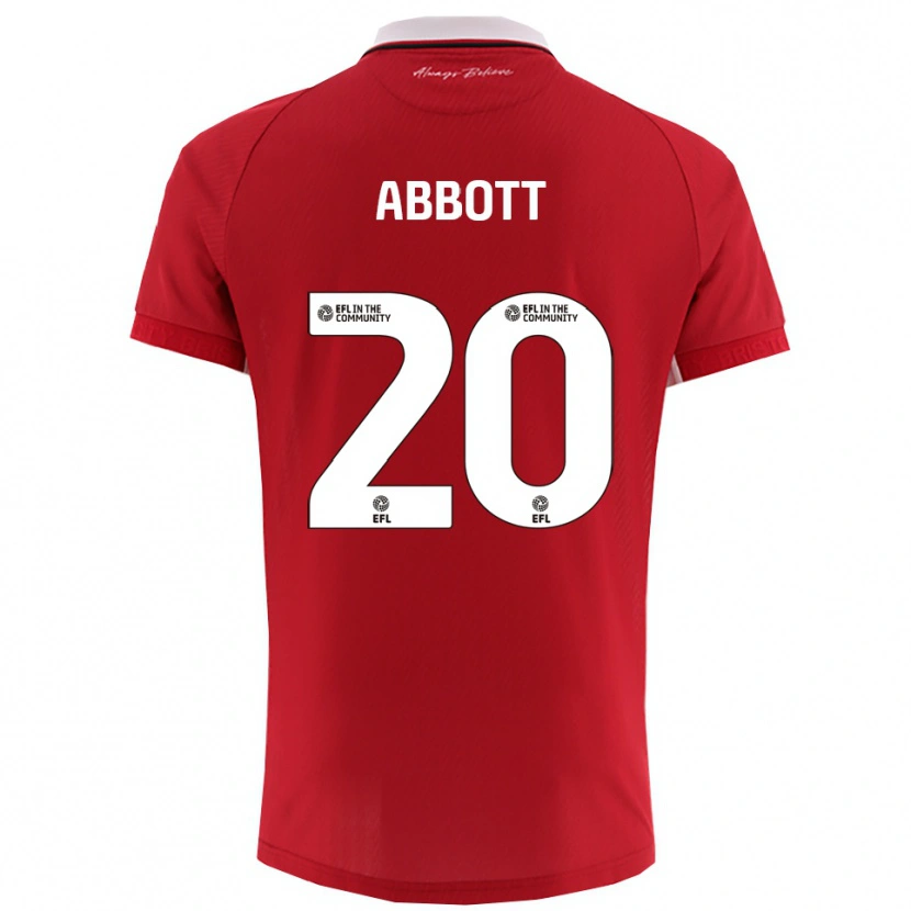 Danxen Damen Isaac Abbott #20 Rot Weiß Heimtrikot Trikot 2025/26 T-Shirt Österreich