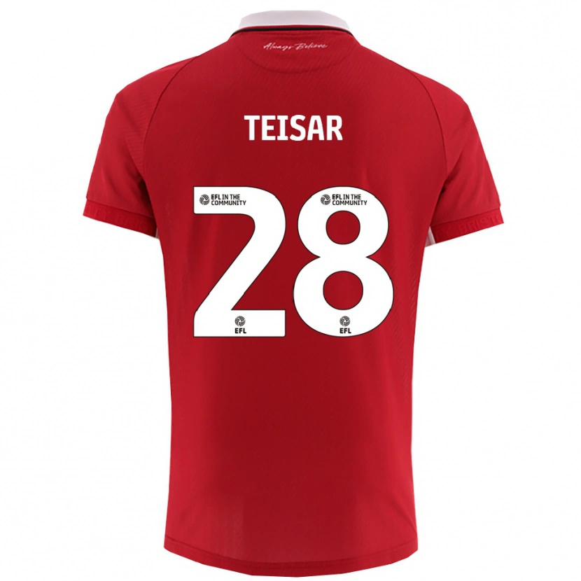 Danxen Damen Tianna Teisar #28 Rot Weiß Heimtrikot Trikot 2025/26 T-Shirt Österreich