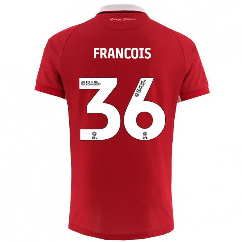 Danxen Damen Marlee Francois #36 Rot Weiß Heimtrikot Trikot 2025/26 T-Shirt Österreich