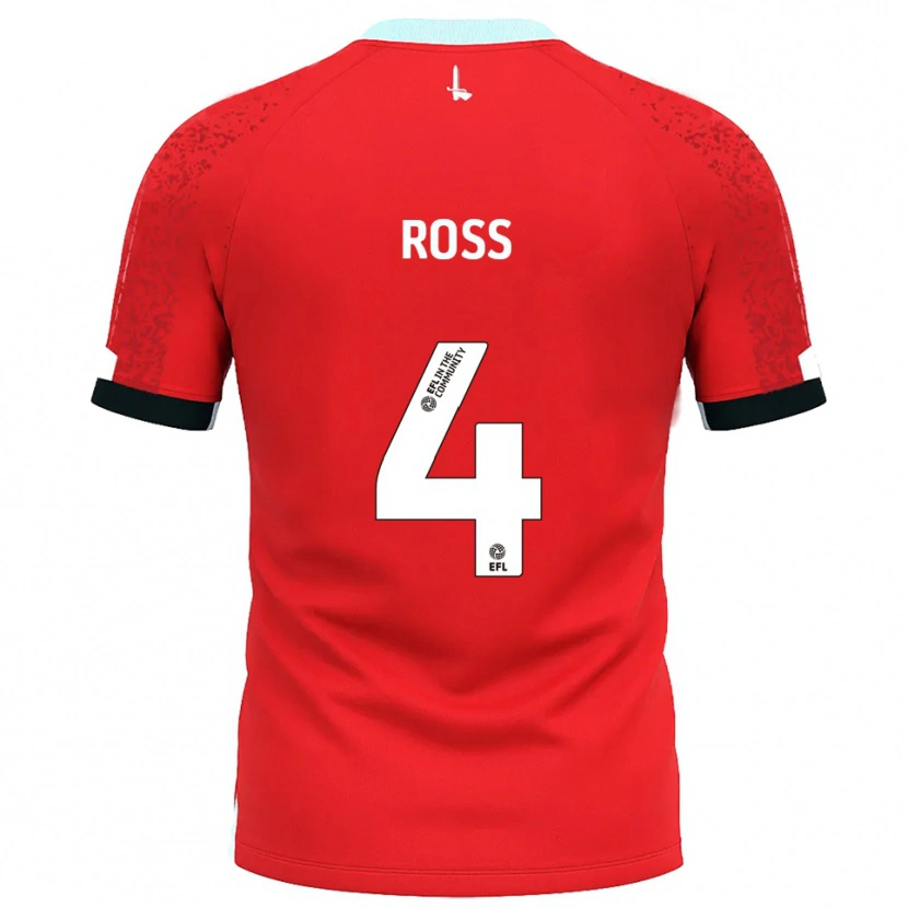 Danxen Damen Mia Ross #4 Rot Weiß Heimtrikot Trikot 2025/26 T-Shirt Österreich