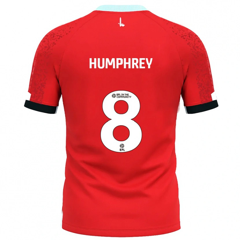 Danxen Damen Carla Humphrey #8 Rot Weiß Heimtrikot Trikot 2025/26 T-Shirt Österreich