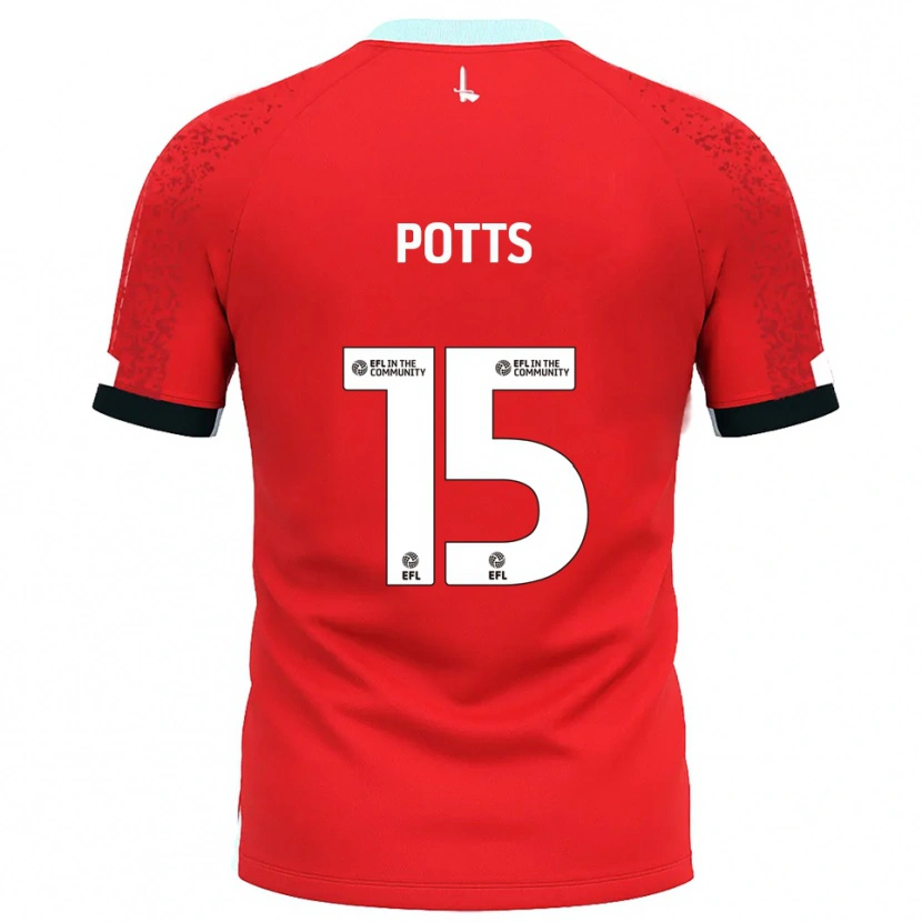 Danxen Damen Dan Potts #15 Rot Weiß Heimtrikot Trikot 2025/26 T-Shirt Österreich