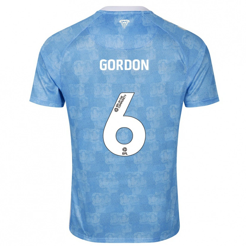Danxen Damen Joshua Gordon #6 Himmelblau Weiß Heimtrikot Trikot 2025/26 T-Shirt Österreich