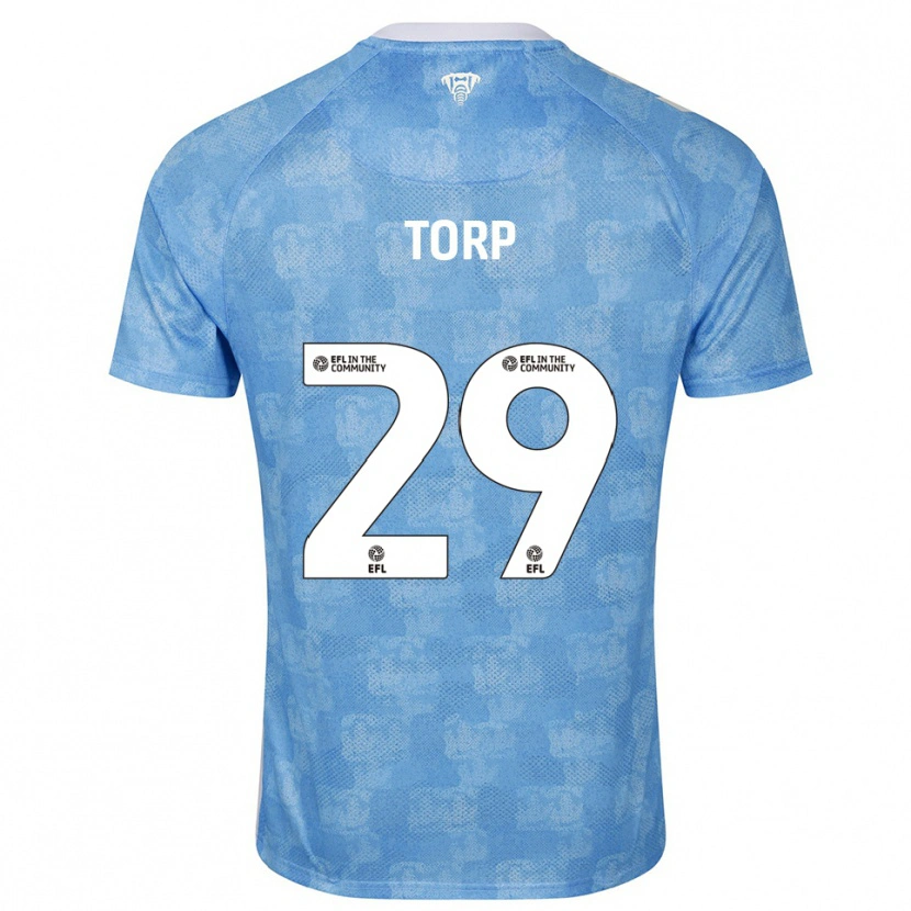 Danxen Damen Victor Torp #29 Himmelblau Weiß Heimtrikot Trikot 2025/26 T-Shirt Österreich