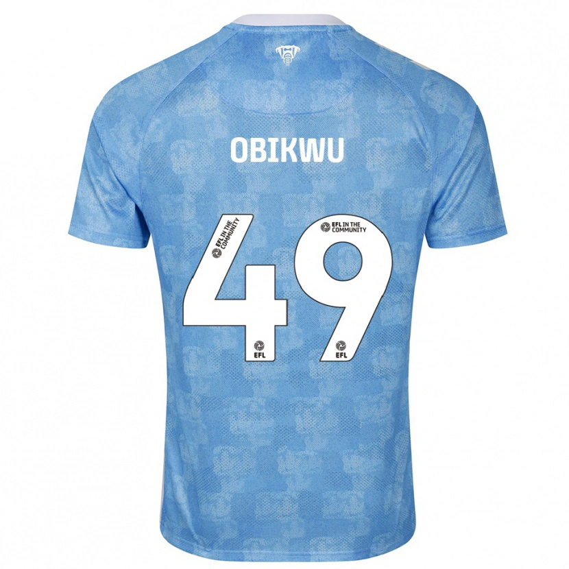 Danxen Damen Justin Obikwu #49 Himmelblau Weiß Heimtrikot Trikot 2025/26 T-Shirt Österreich