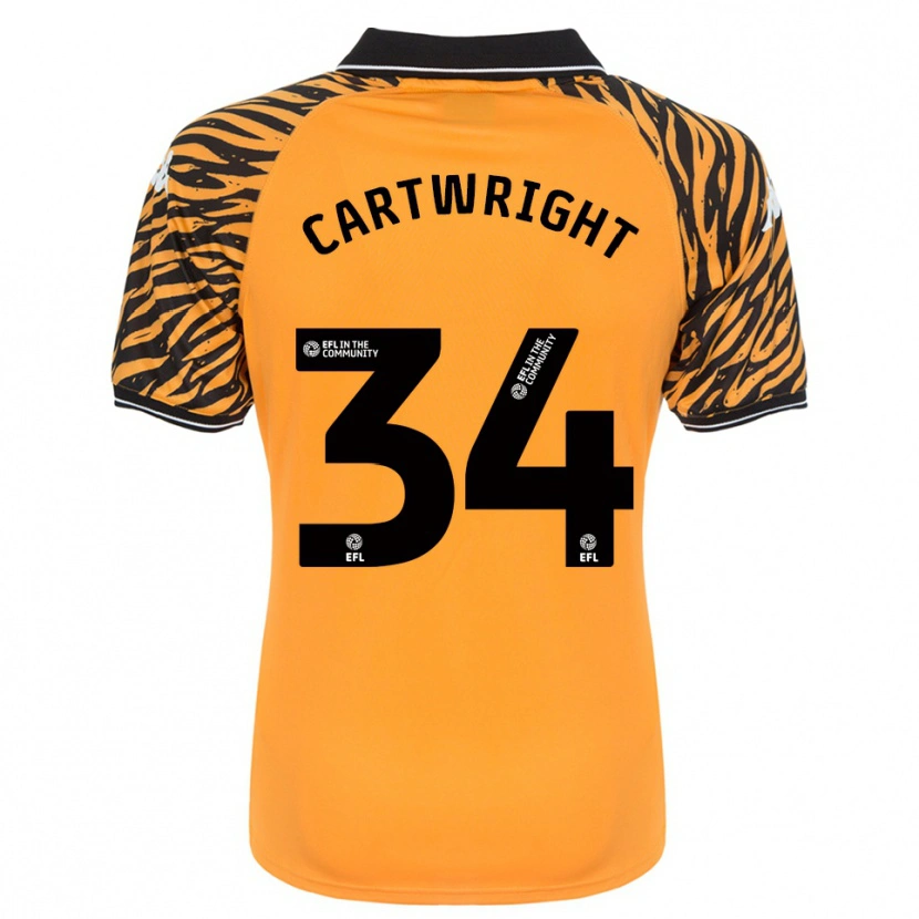 Danxen Damen Harvey Cartwright #34 Orange Schwarz Heimtrikot Trikot 2025/26 T-Shirt Österreich