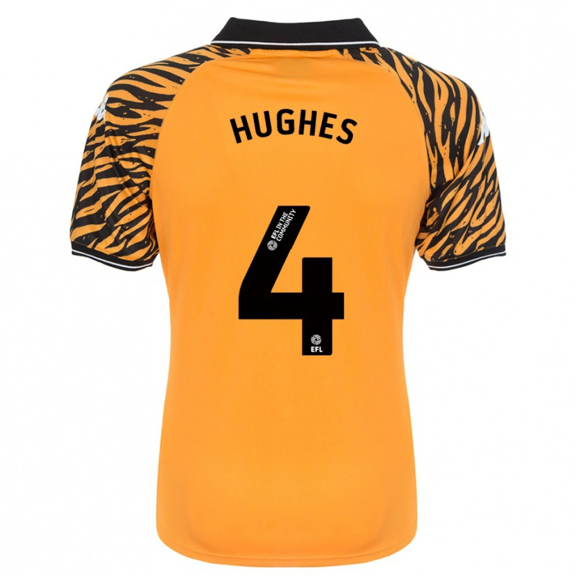 Danxen Damen Charlie Hughes #4 Orange Schwarz Heimtrikot Trikot 2025/26 T-Shirt Österreich