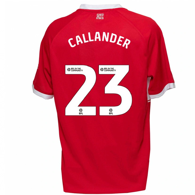 Danxen Damen Chelsea Callander #23 Rot Weiß Heimtrikot Trikot 2025/26 T-Shirt Österreich