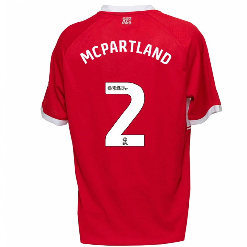 Danxen Damen Will Mcpartland #2 Rot Weiß Heimtrikot Trikot 2025/26 T-Shirt Österreich